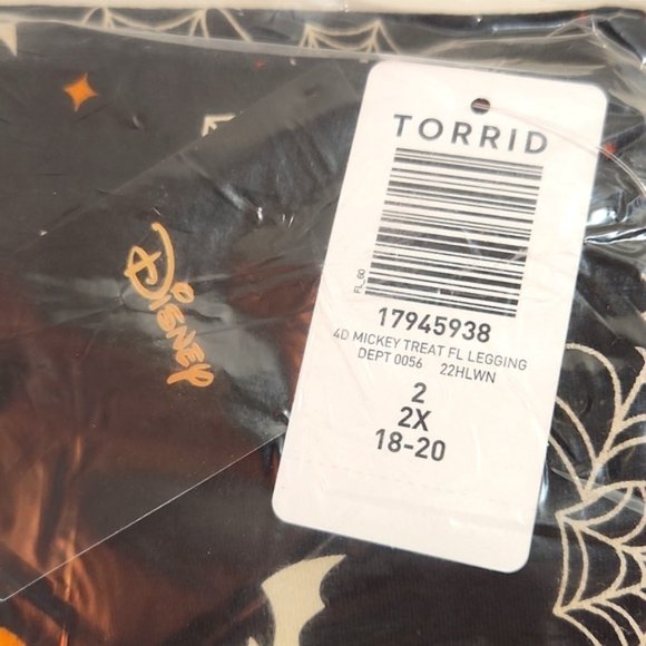🎃NWT VINTAGE TORRID LEGGING HALLOWEEN LEGGING, MINNIE MICKEY MOUSE DISNEY - Picture 6 of 10
